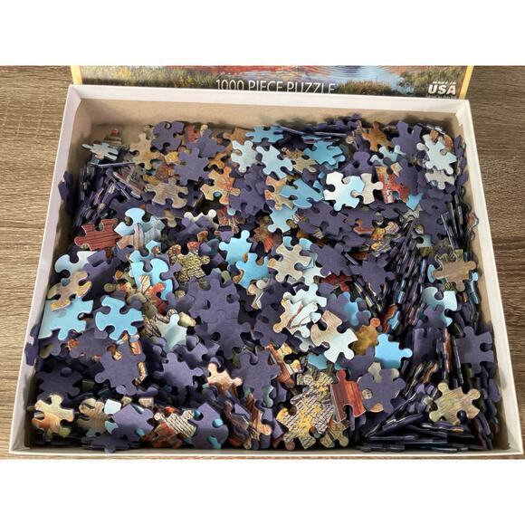 White Mountain Friends in Autumn 1000 Piece Jigsaw Puzzle‎ Landscape 2022 - Picture 11 of 11